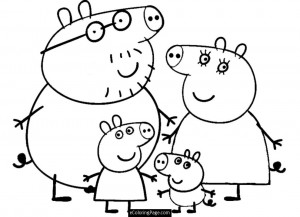 immagine da colorare peppa pig011